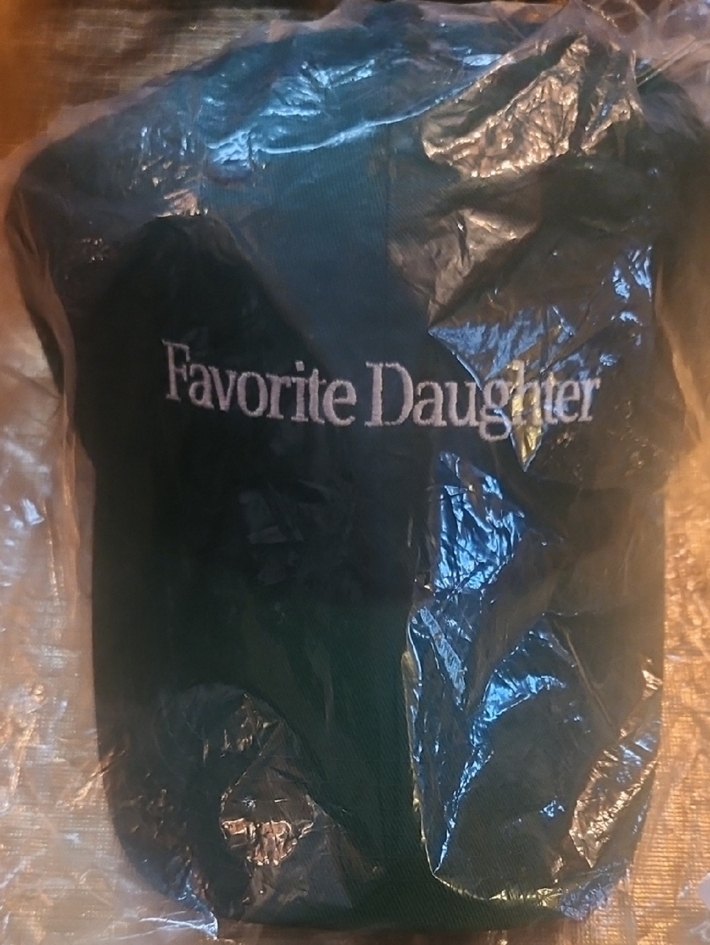 "Favorite Daughter" Embroidered Dark Green Hat